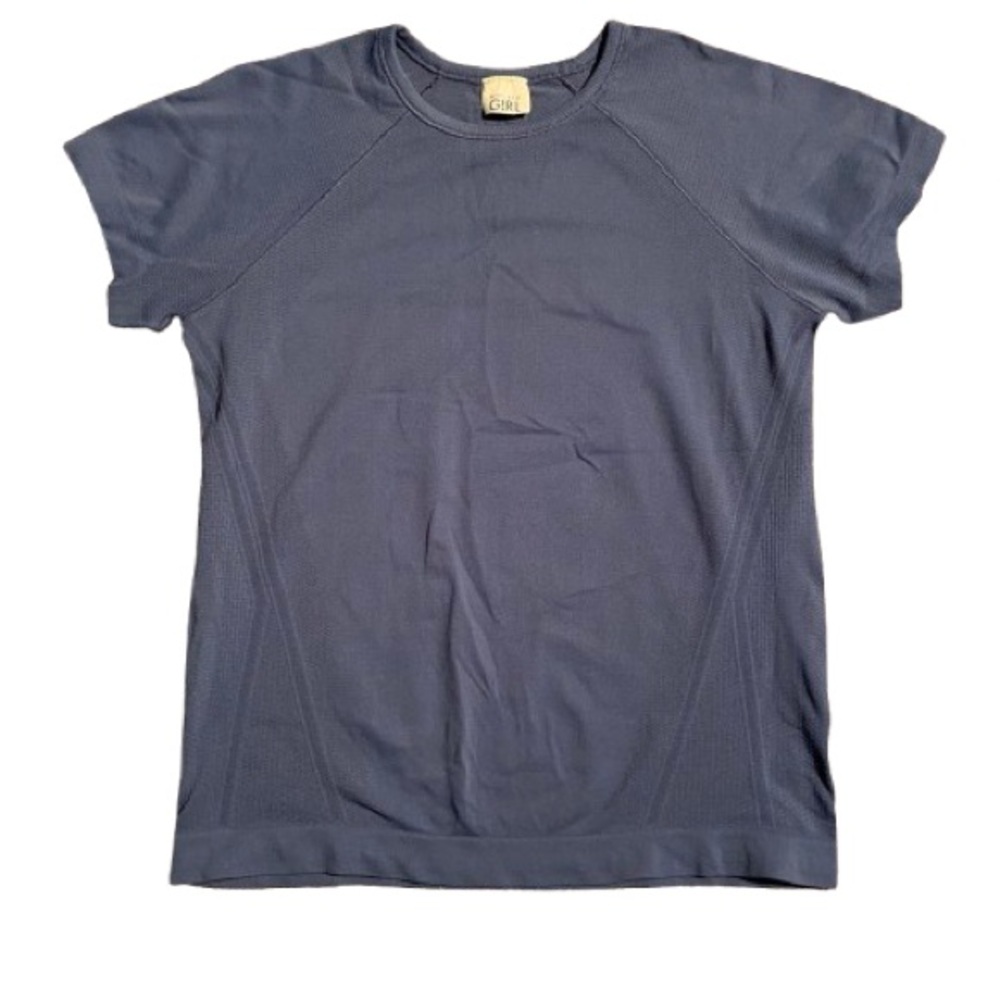 Athleta Girls Size Large Charcoal Short Sleeve Athletic Tee